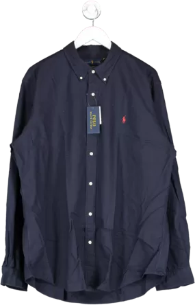 Polo Ralph Lauren Blue Custom Fit Oxford Shirt - Rl Navy UK XXL