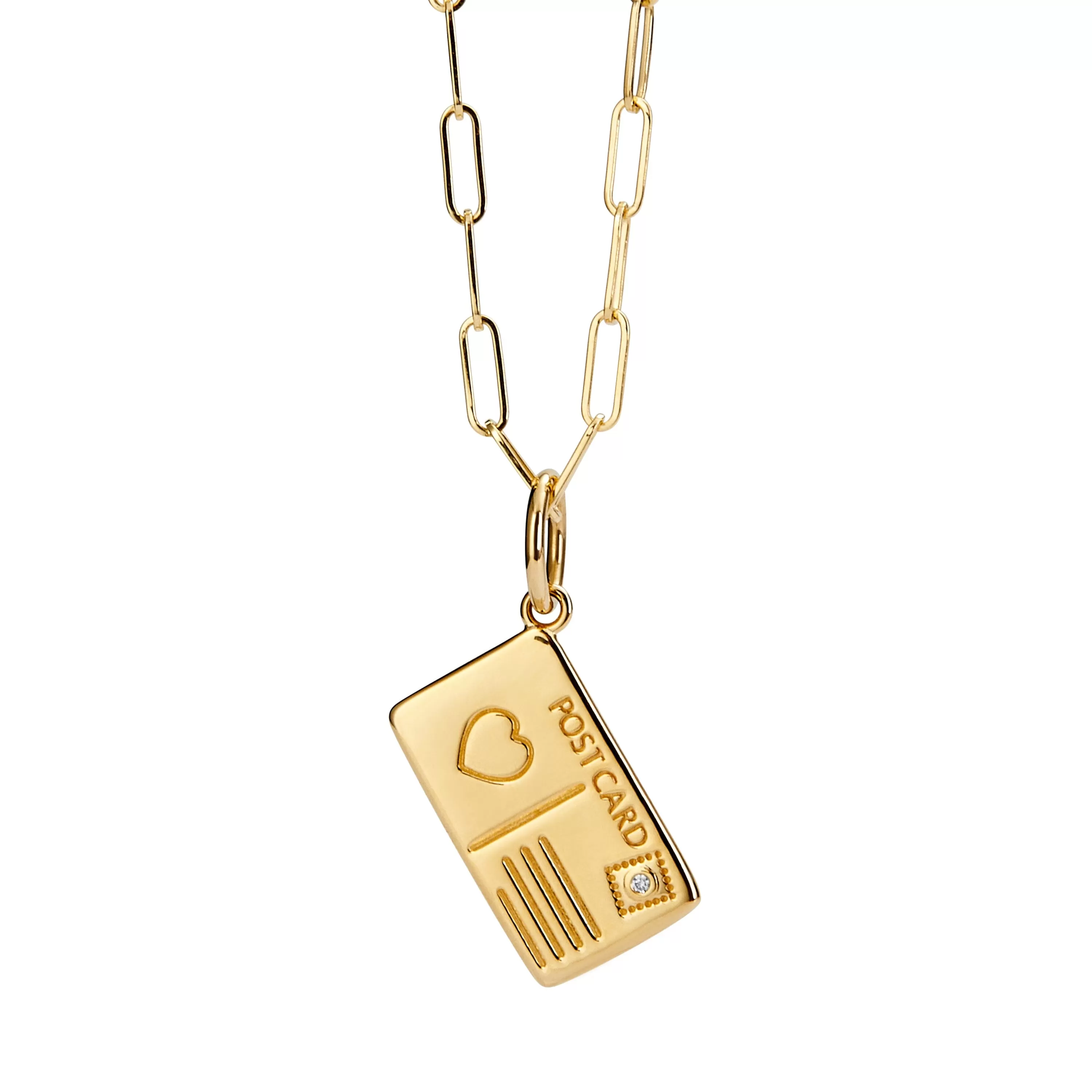 Post Card Charm Pendant