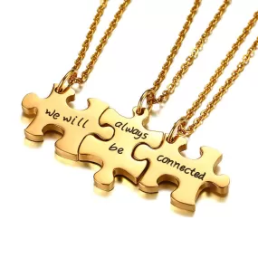 Puzzle Pendant Friendship Pendant BFF Necklaces