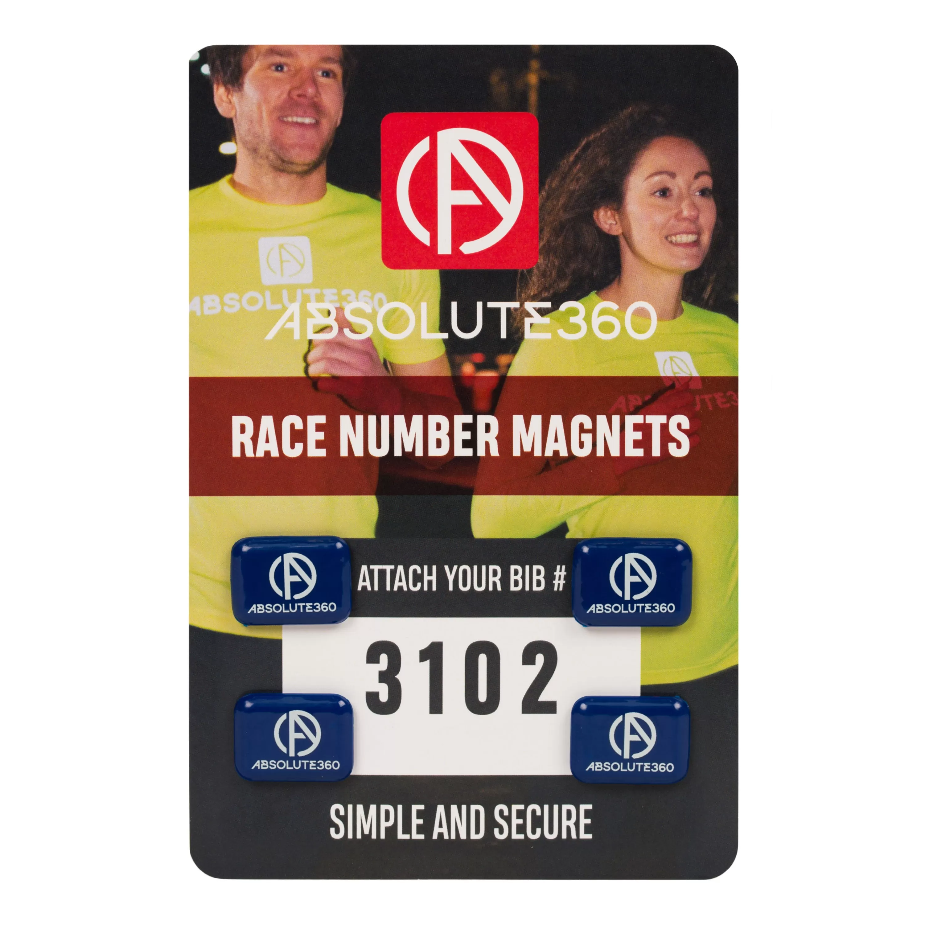 Race Number Magnets