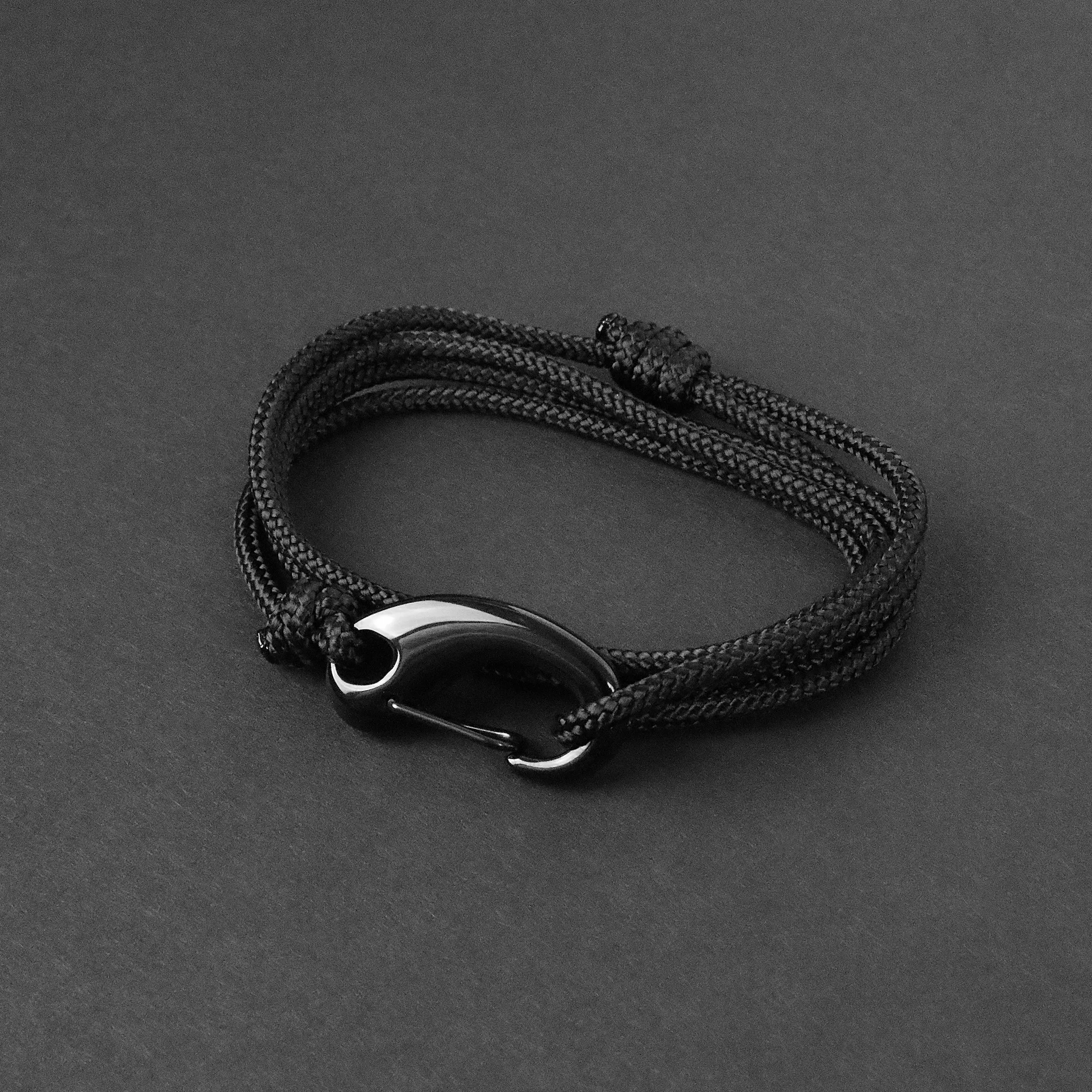 Rope Bracelet - Black Clasp Plus