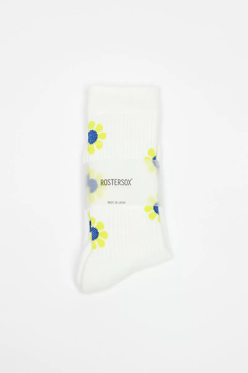 RS-195 Peace Socks White