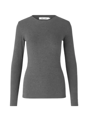 Samse Samse Alexa Long Sleeve T-Shirt Dark - Grey Melange