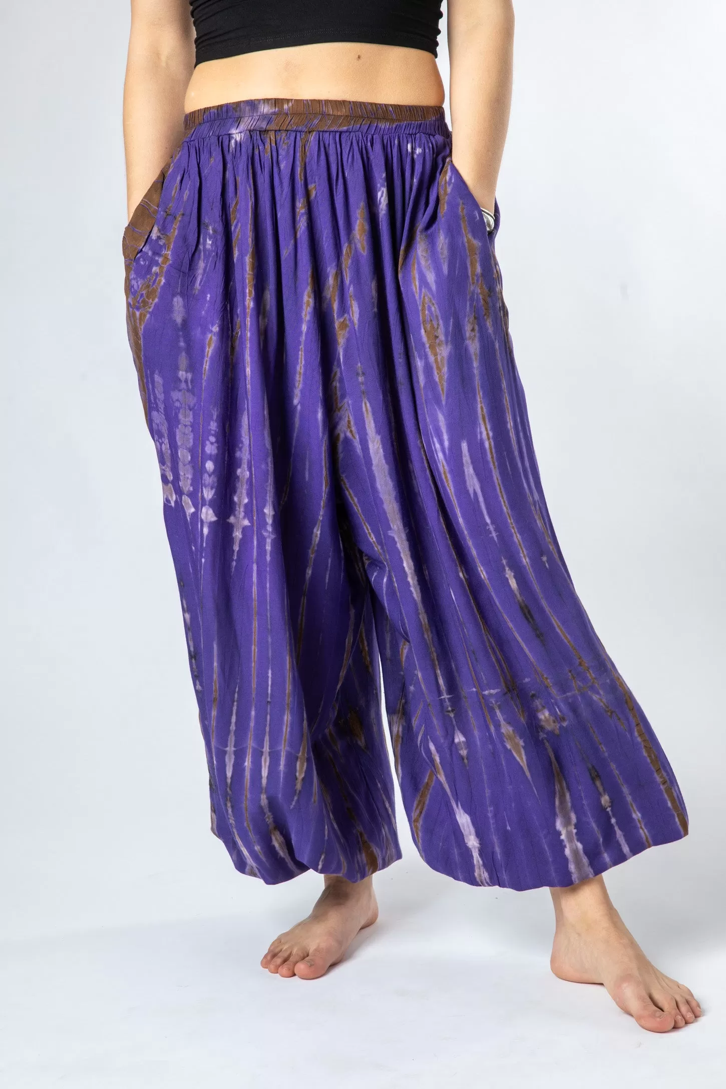 Shibori Tie Dye Harem Pants