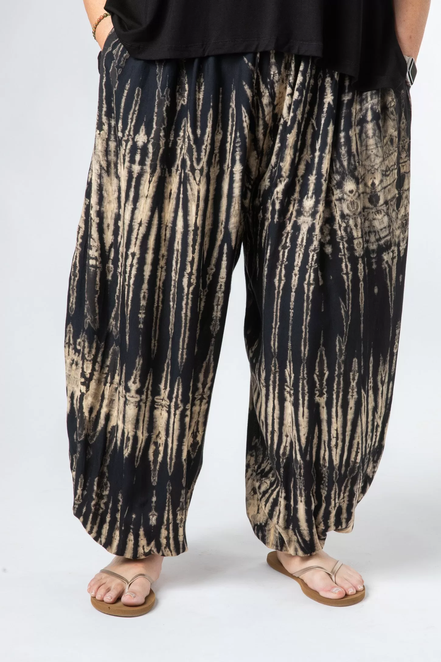 Shibori Tie Dye Harem Pants