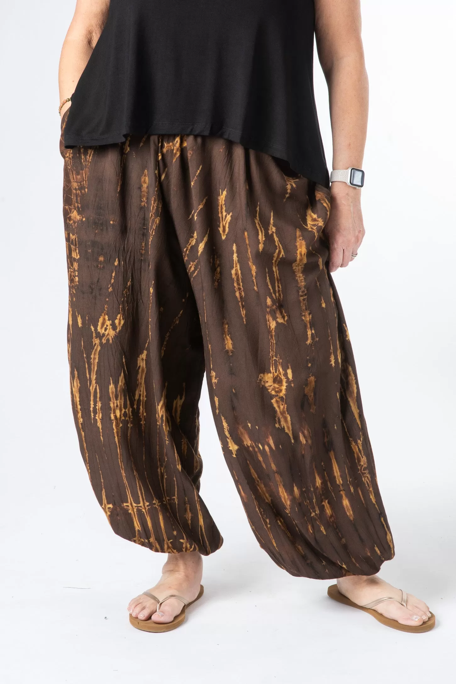 Shibori Tie Dye Harem Pants