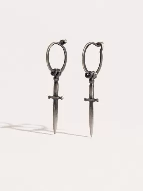 Silver Dagger Earrings