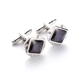 Simple Star Stone Men's French Swank Cufflinks