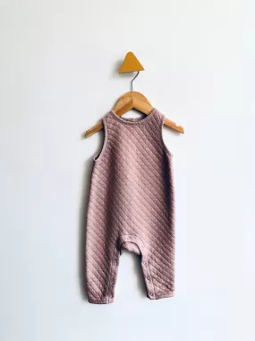 Sleeveless Quilted Romper // 3-6M