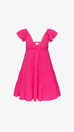 Sonnet Dress - Pink Raspberry