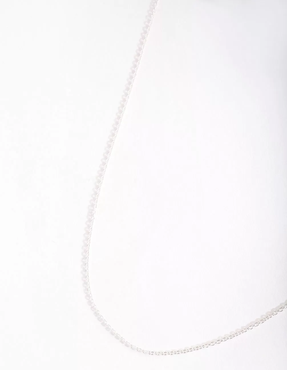 Sterling Silver 45cm Plain Chain Necklace