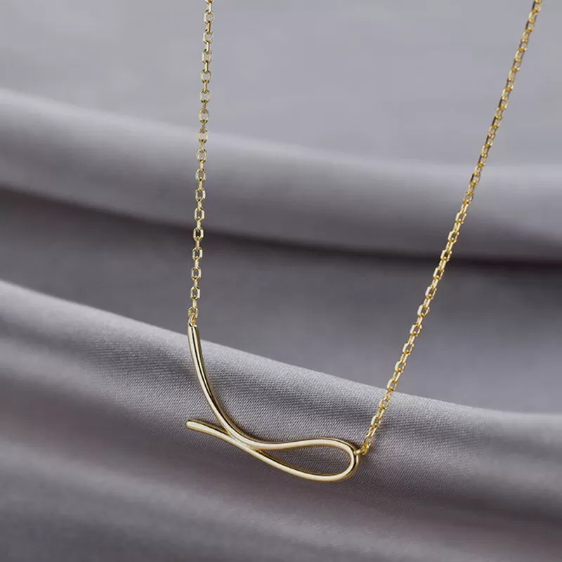 Sterling Silver Geometric Shape Necklace