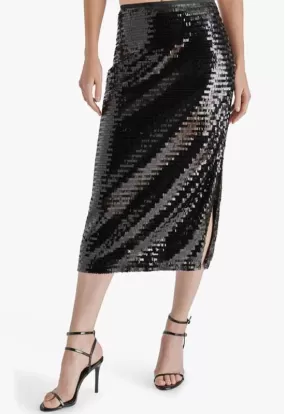 Steve Madden - Dinah Midi Skirt Black