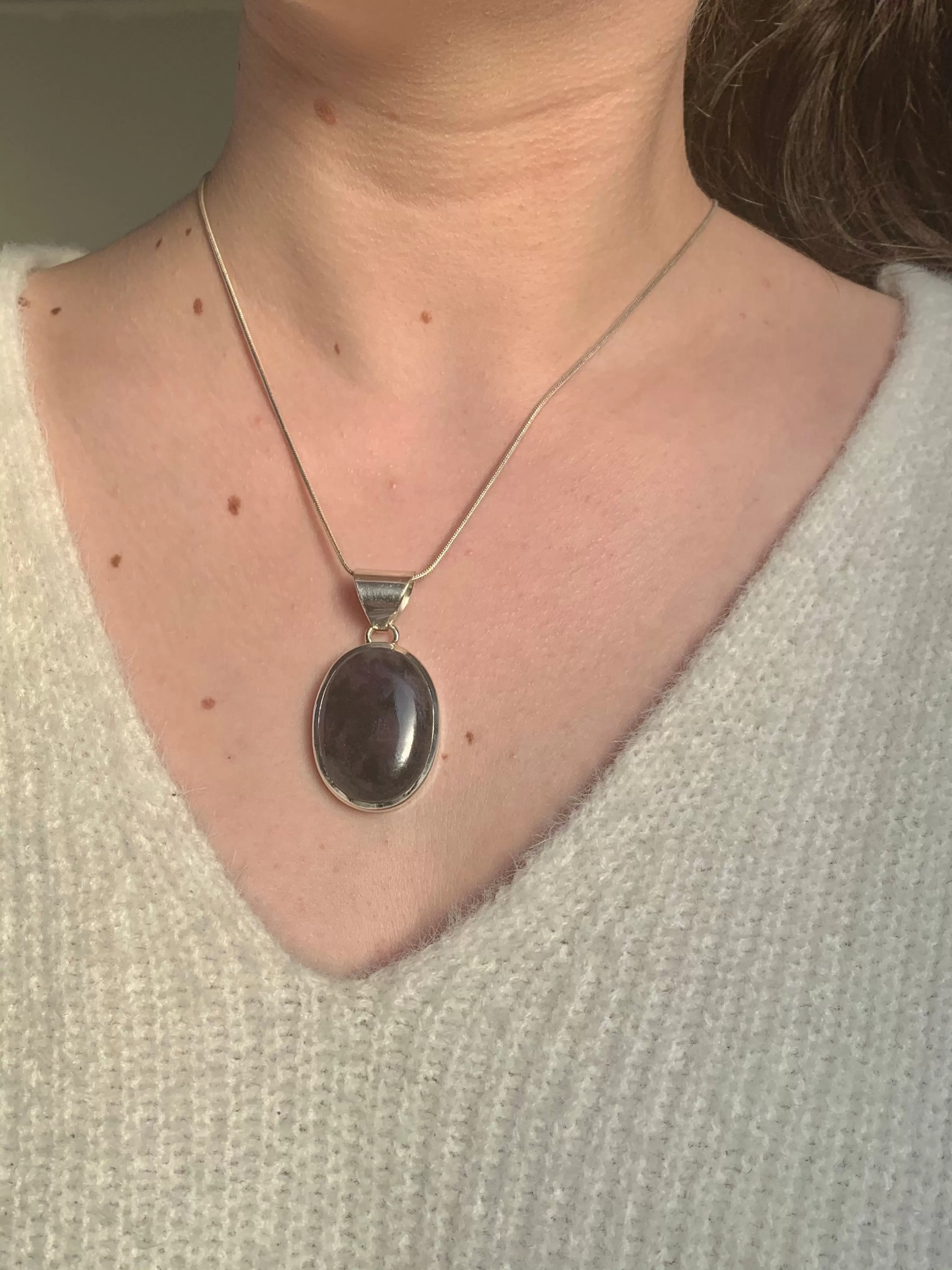 Sugilite Naevia Pendant - Reg. Oval