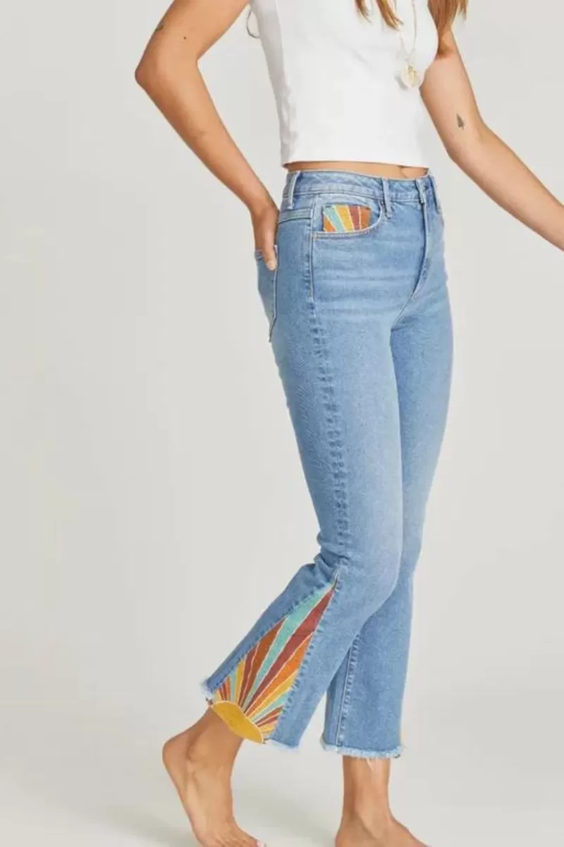 Sundaze Ankle Flare Jeans