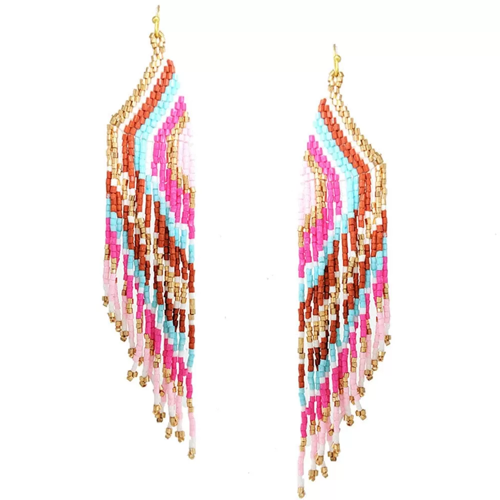 Sunlight Beaded Earrings