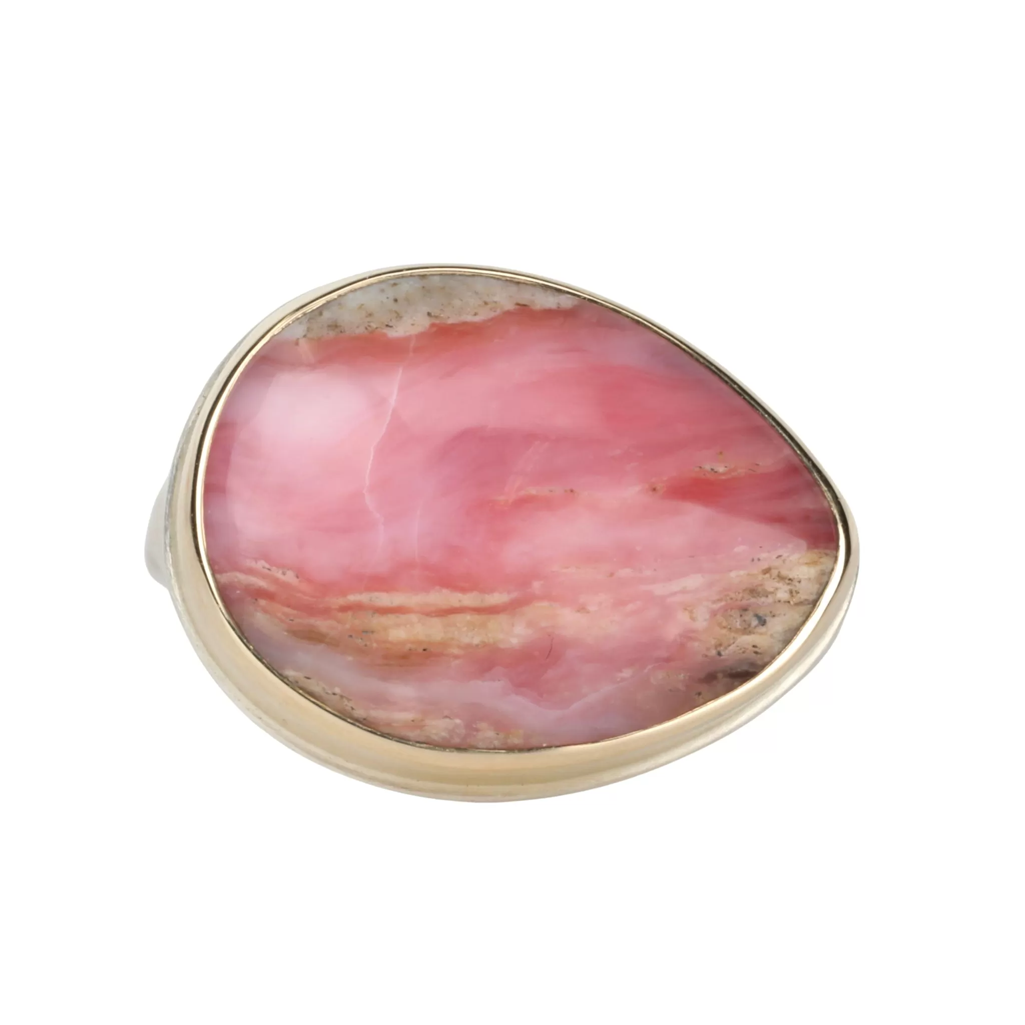 Teardrop Shaped Pink Peruvian Opal