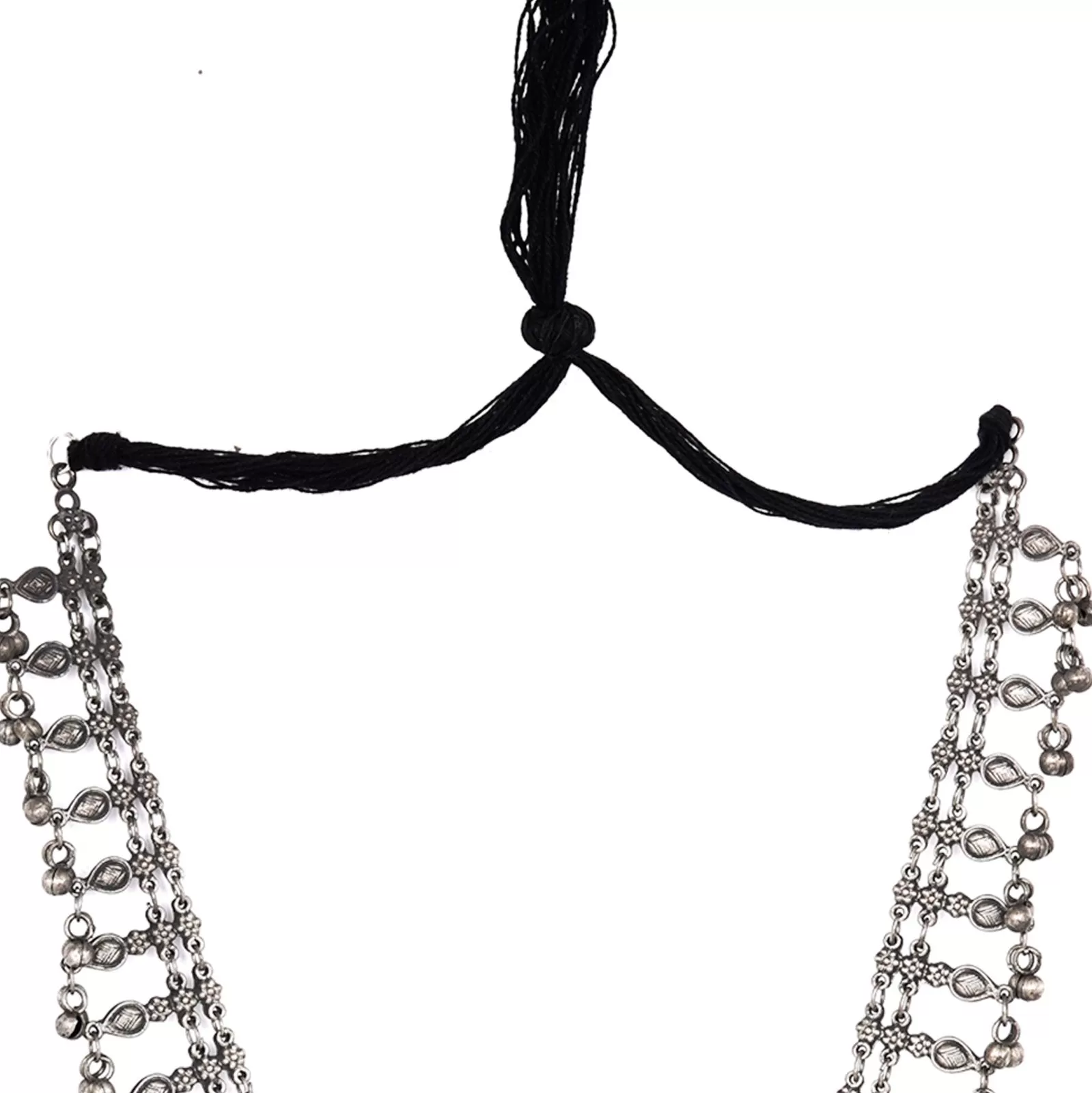 Teejh Nivriti Antique Silver Polish Long Necklace