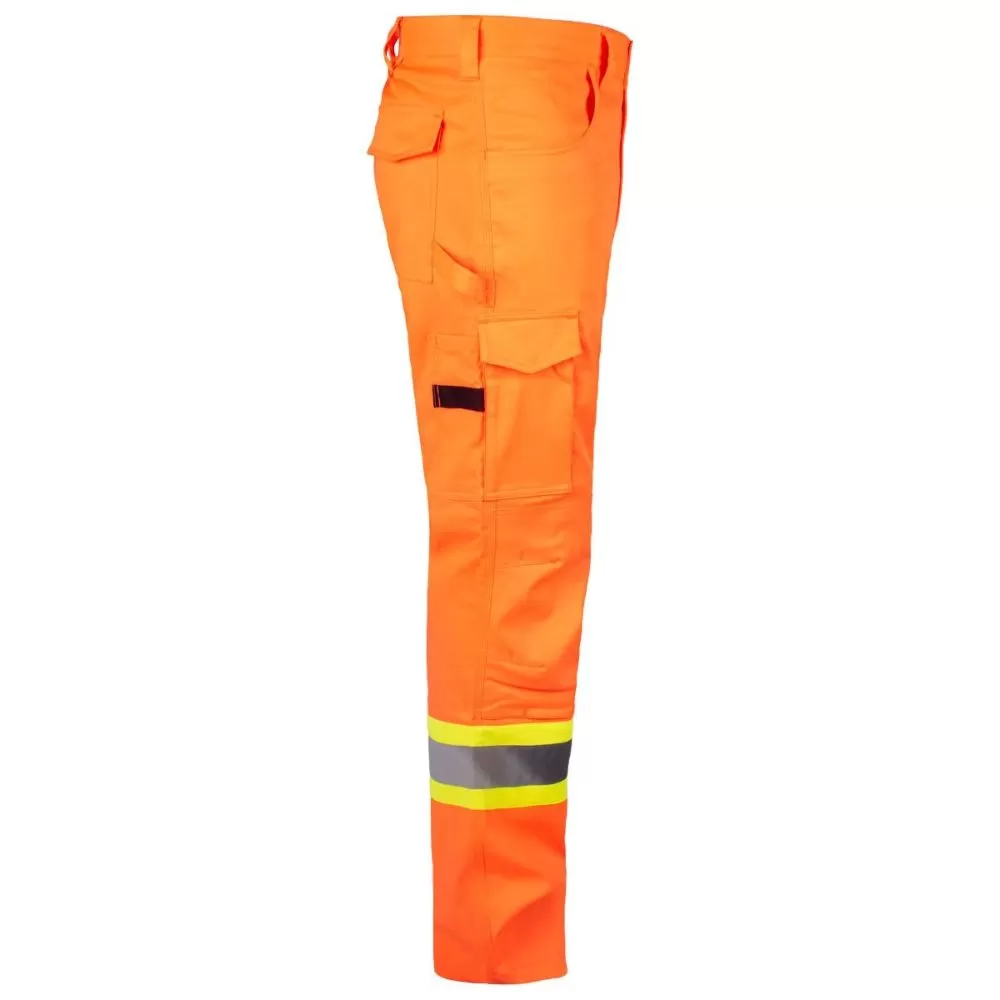 Terra Men's Hi-Vis Cargo Pants with Knee Pad Pockets 116618 - Orange