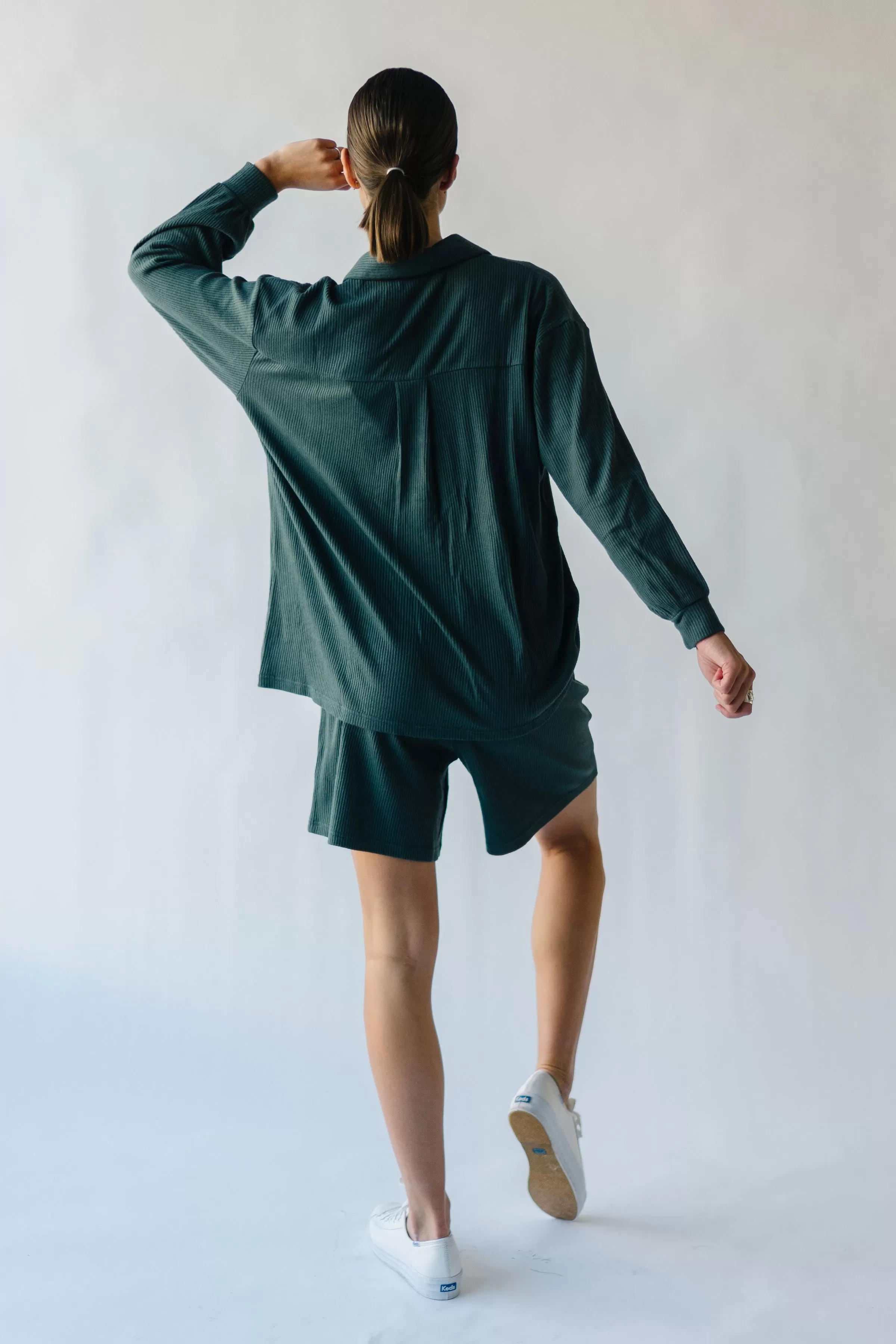 The Du Sol Cozy Ribbed Shorts in Teal