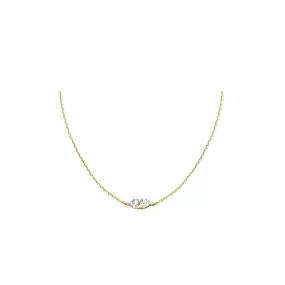 Theia - Vermeil & Sterling Silver Trillion Stone Pendant