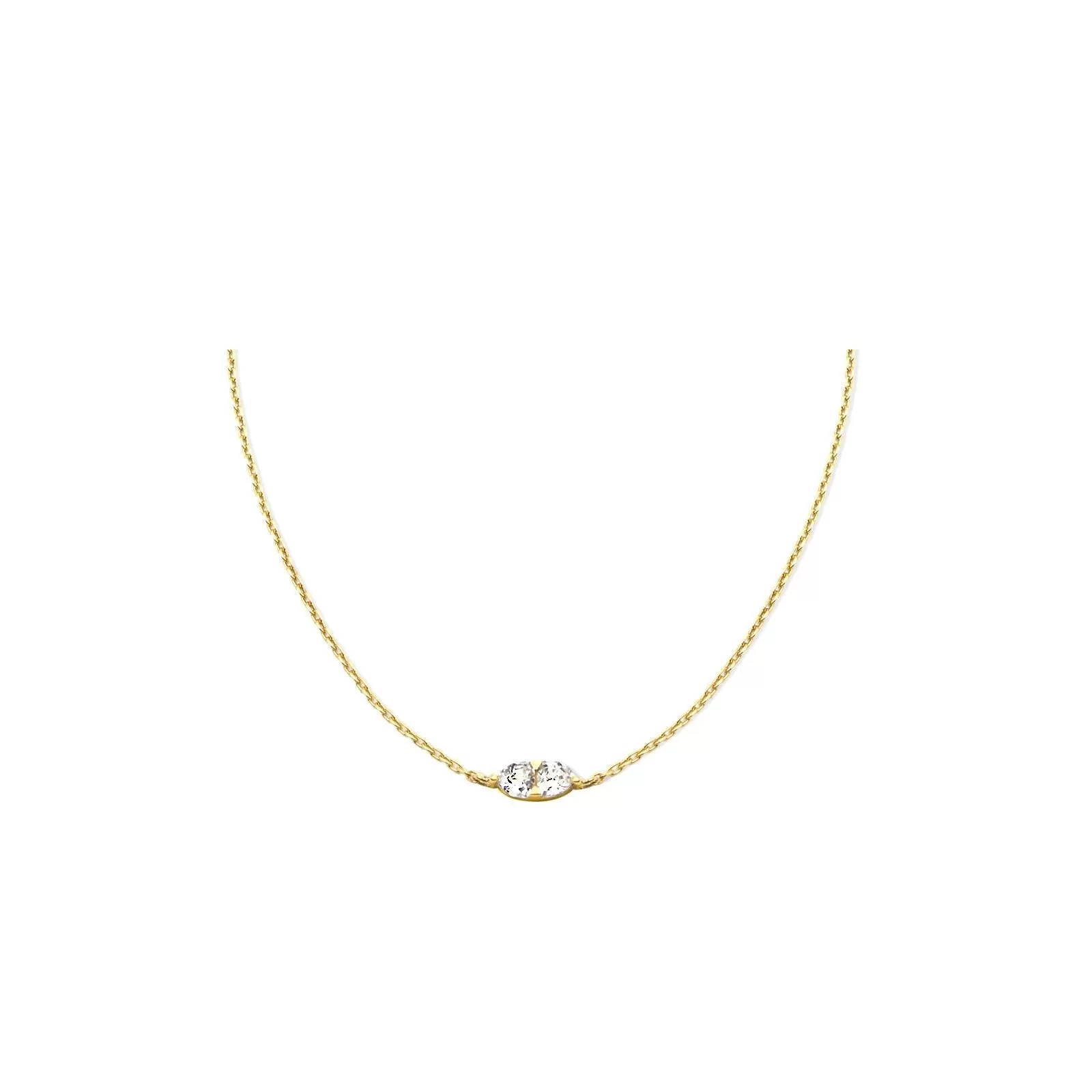 Theia - Vermeil & Sterling Silver Trillion Stone Pendant