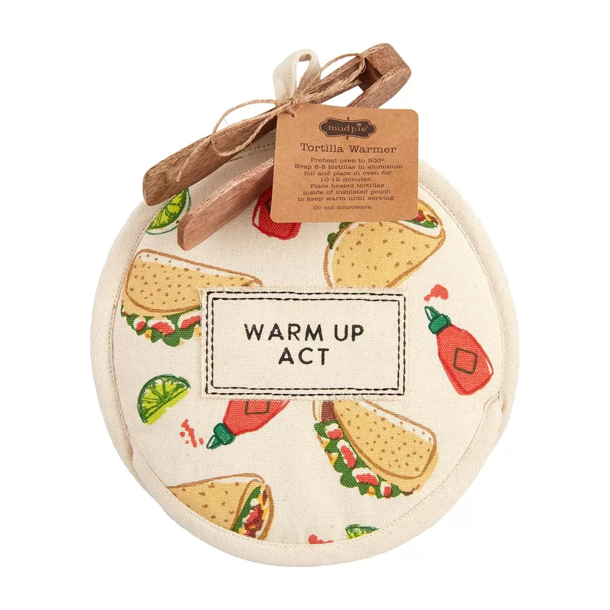 Tortilla Warmer & Tong Sets by Mud Pie