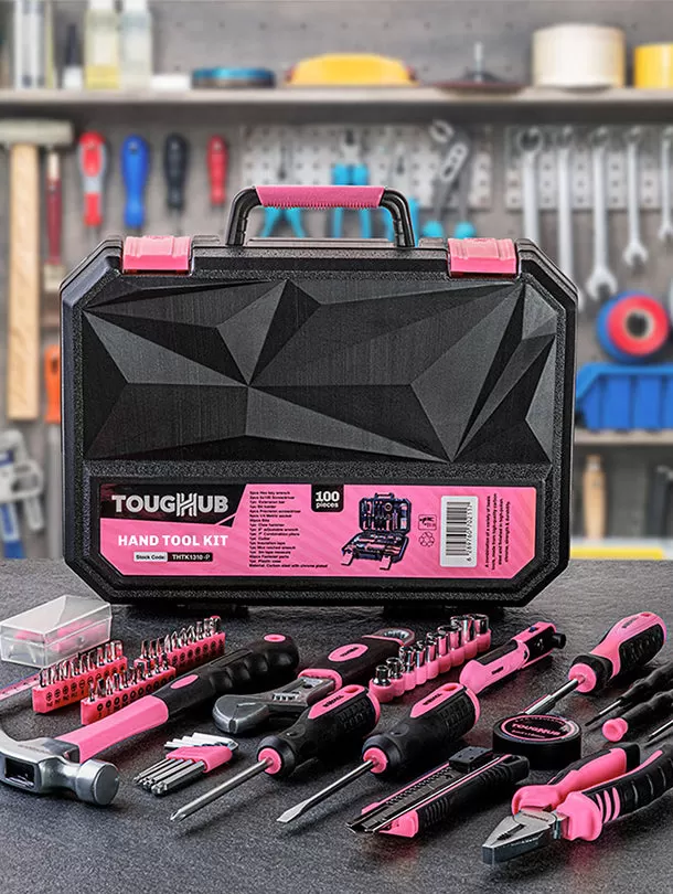 ToughHub 100 Pcs Hand Tool kit