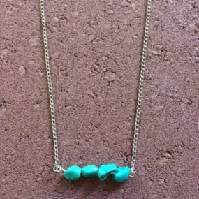 Turquoise Bar Necklace