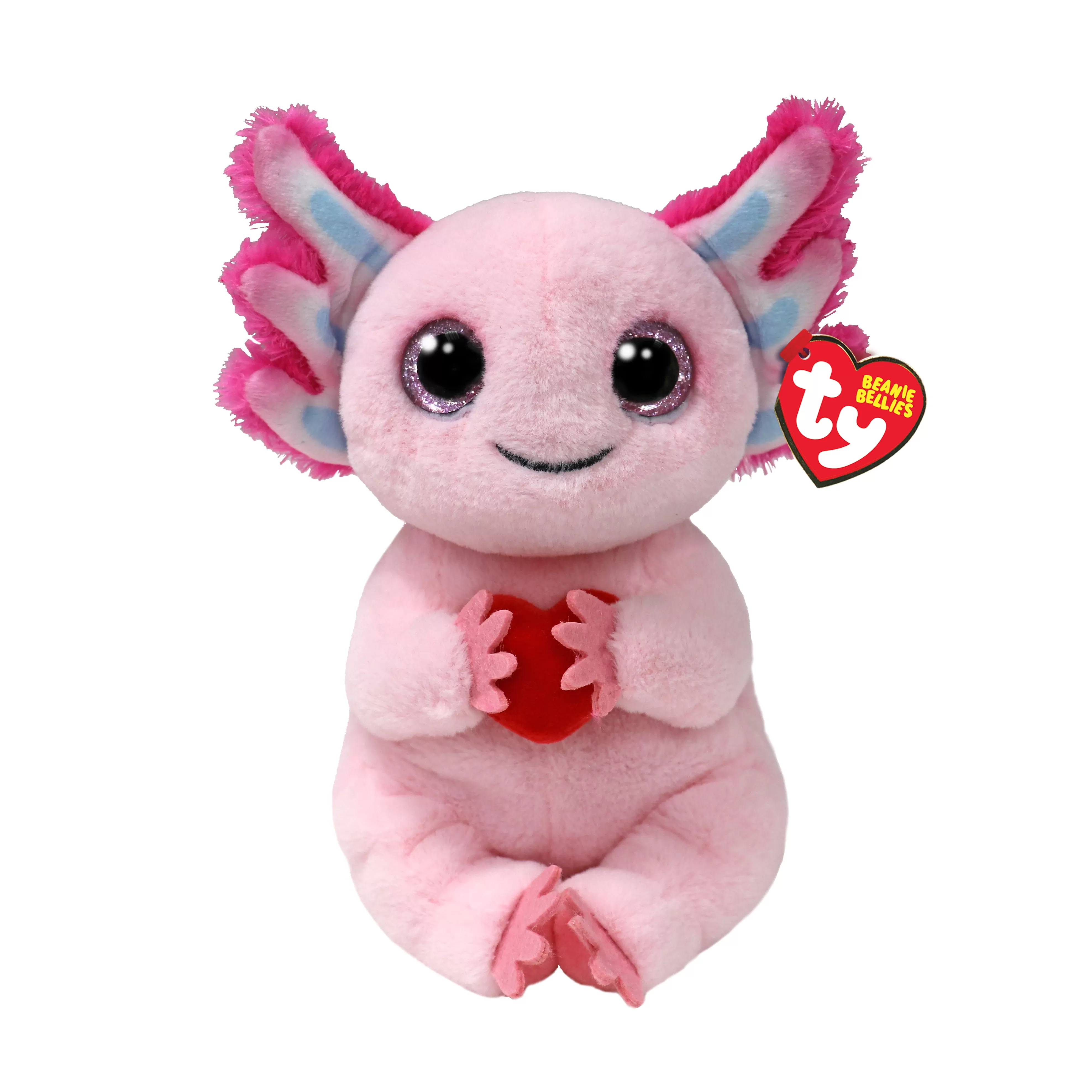 Ty Locky the Axolotl with Heart Beanie Bellies