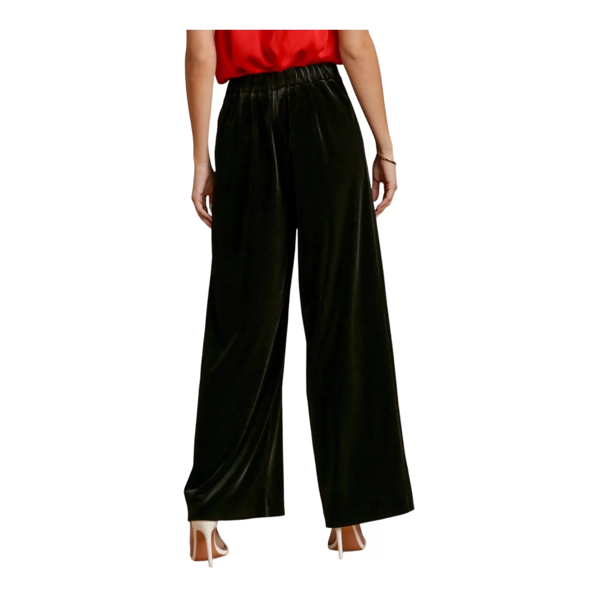 Velvet Wide Leg Pants