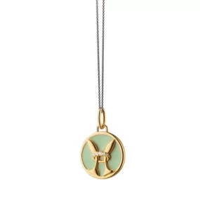 Vermeil Pisces Horoscope Charm Necklace