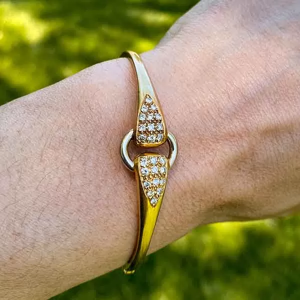 Vintage Diamond Bangle Bracelet