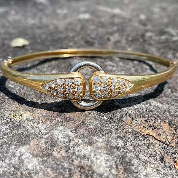 Vintage Diamond Bangle Bracelet