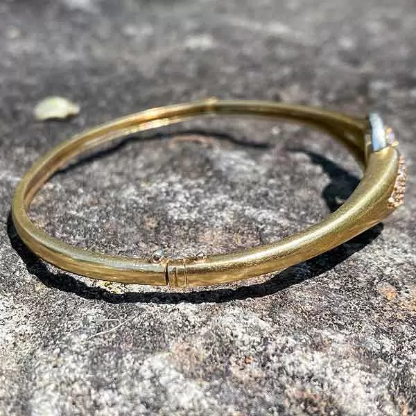 Vintage Diamond Bangle Bracelet