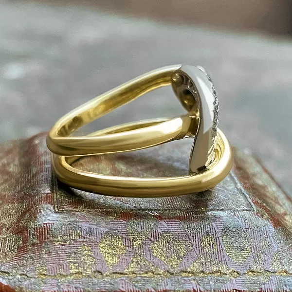 Vintage Diamond Link Ring