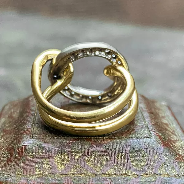 Vintage Diamond Link Ring