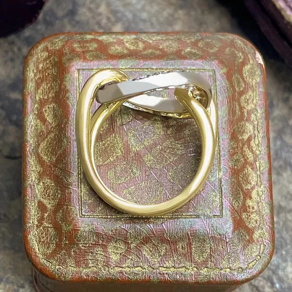 Vintage Diamond Link Ring