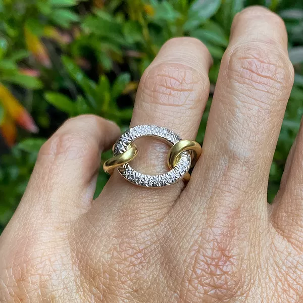 Vintage Diamond Link Ring