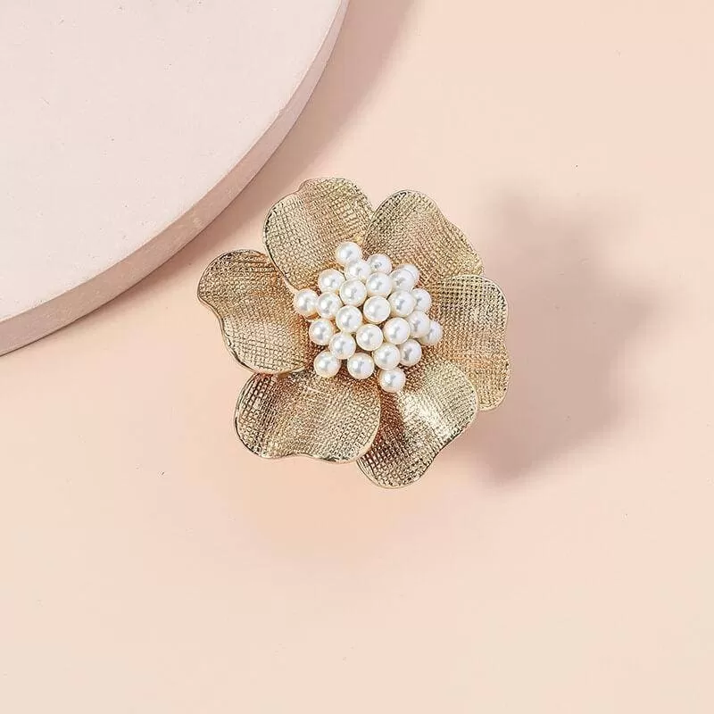 Vintage Flower Shape Beads Rings