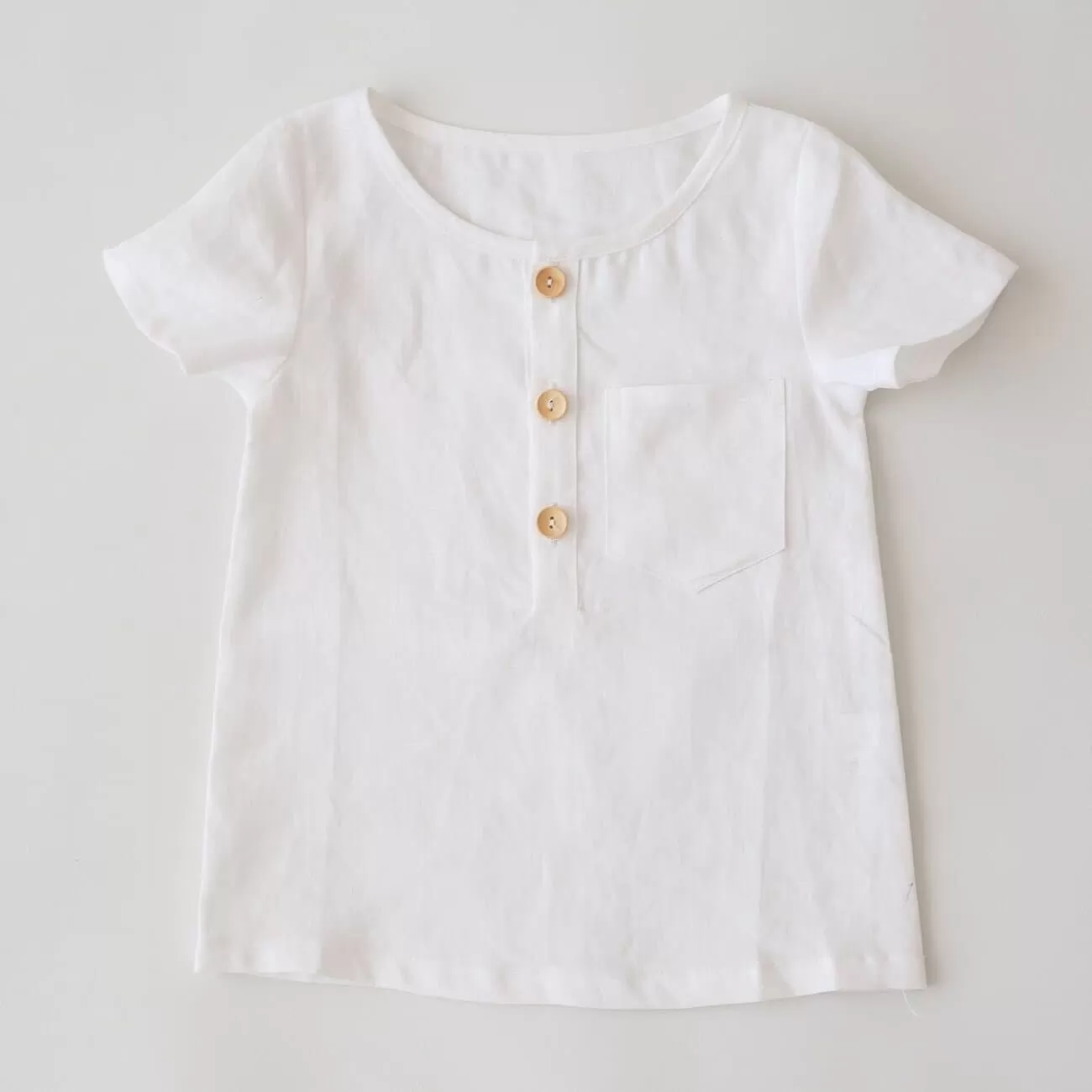 White Linen Tee