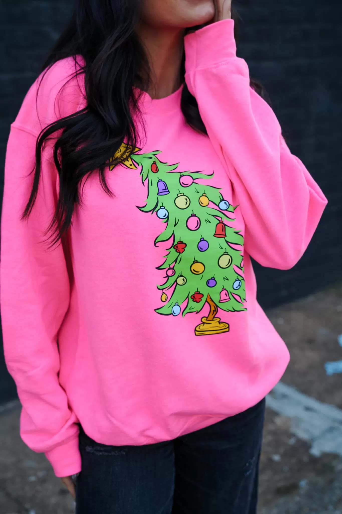 Who Christmas Tree Pullover Sweatshirt