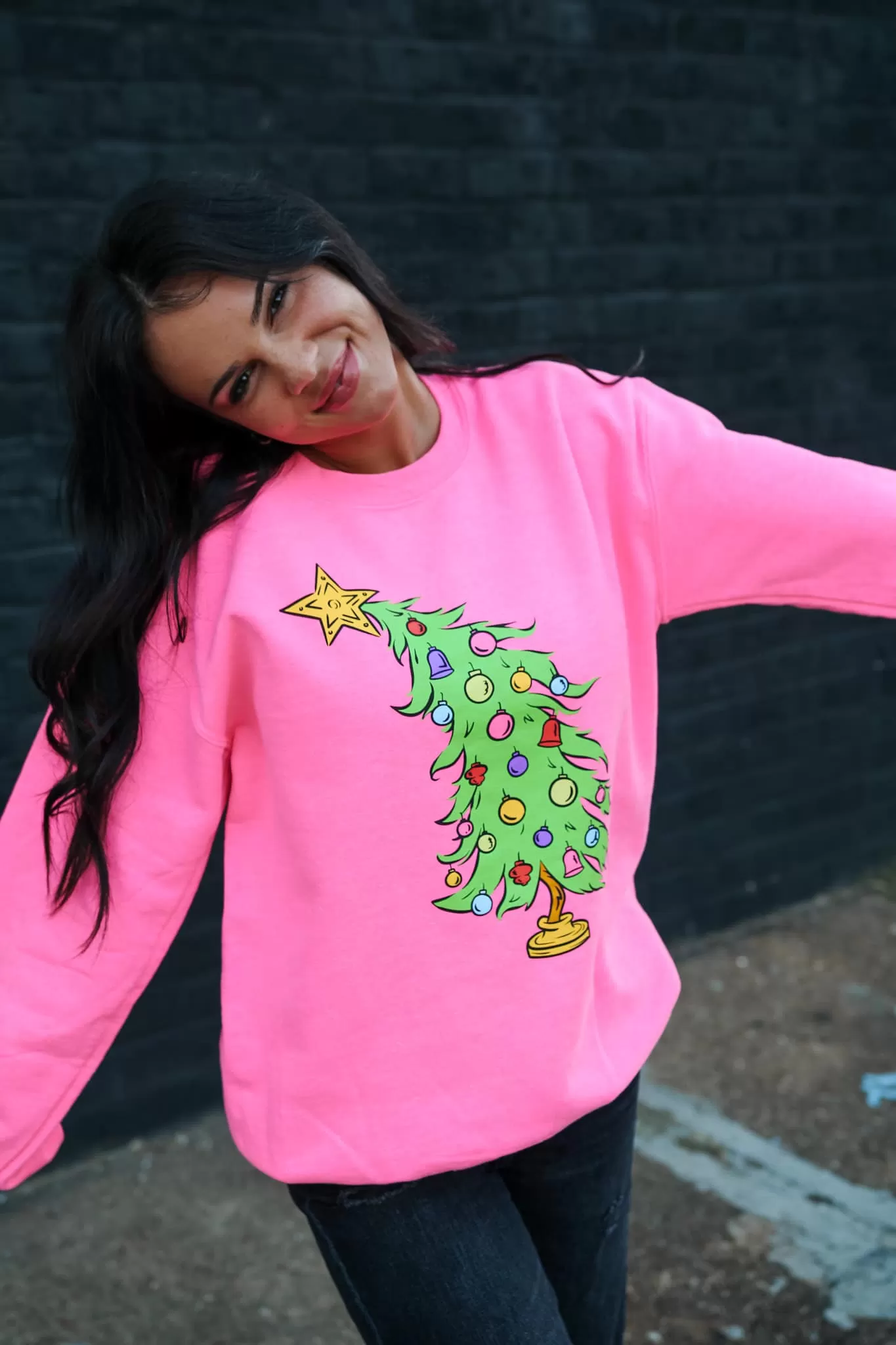 Who Christmas Tree Pullover Sweatshirt