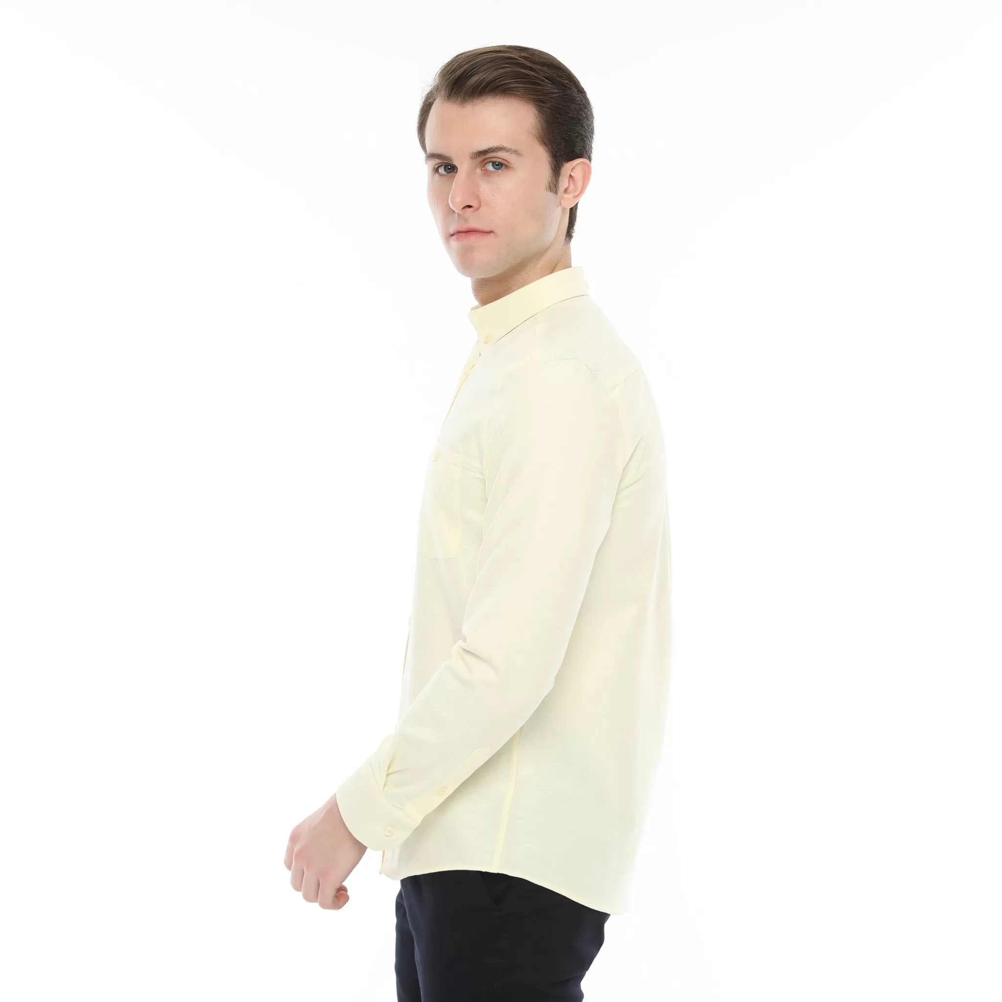 Xact Mens Button Down Oxford Shirt - Long Sleeved