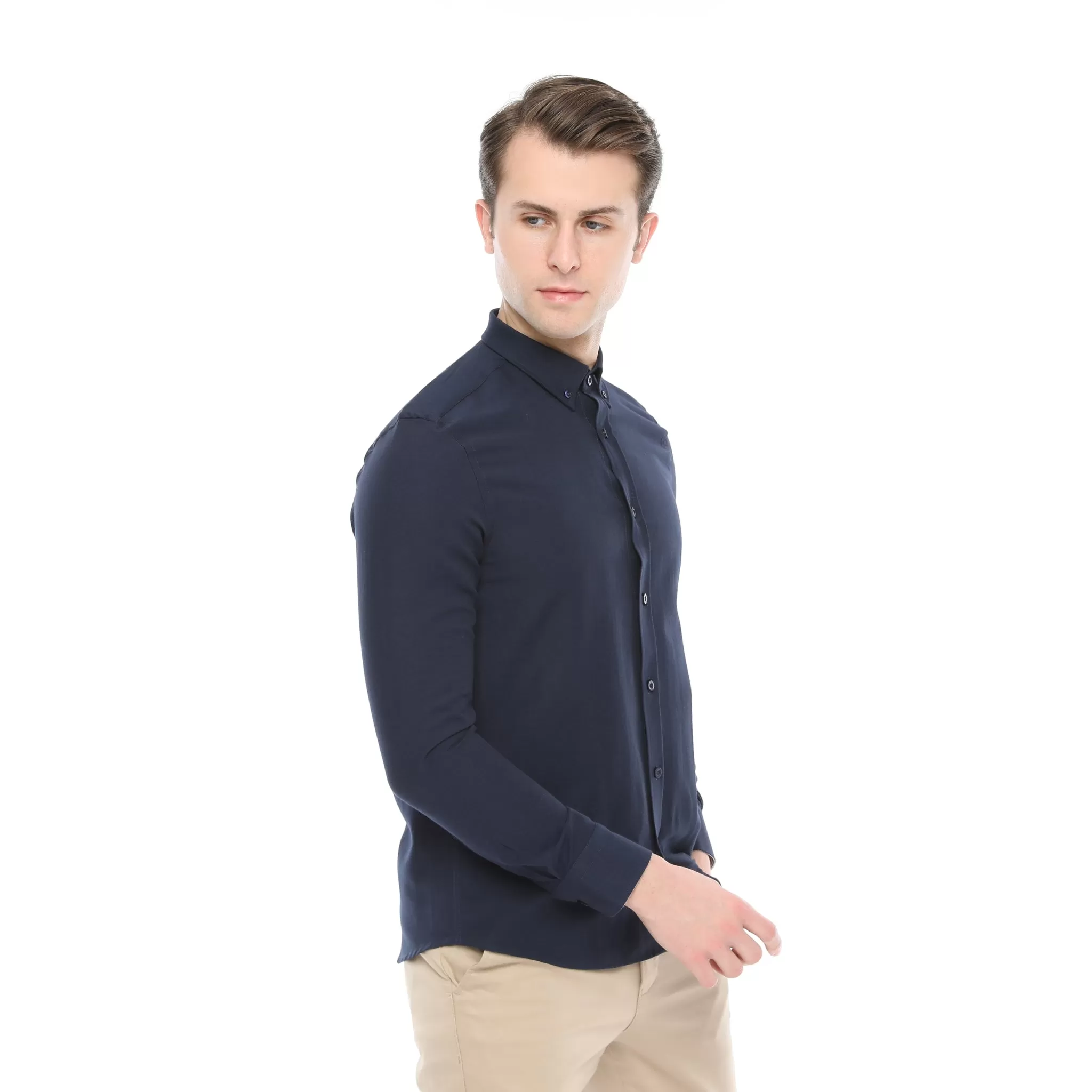 Xact Mens Button Down Oxford Shirt - Long Sleeved