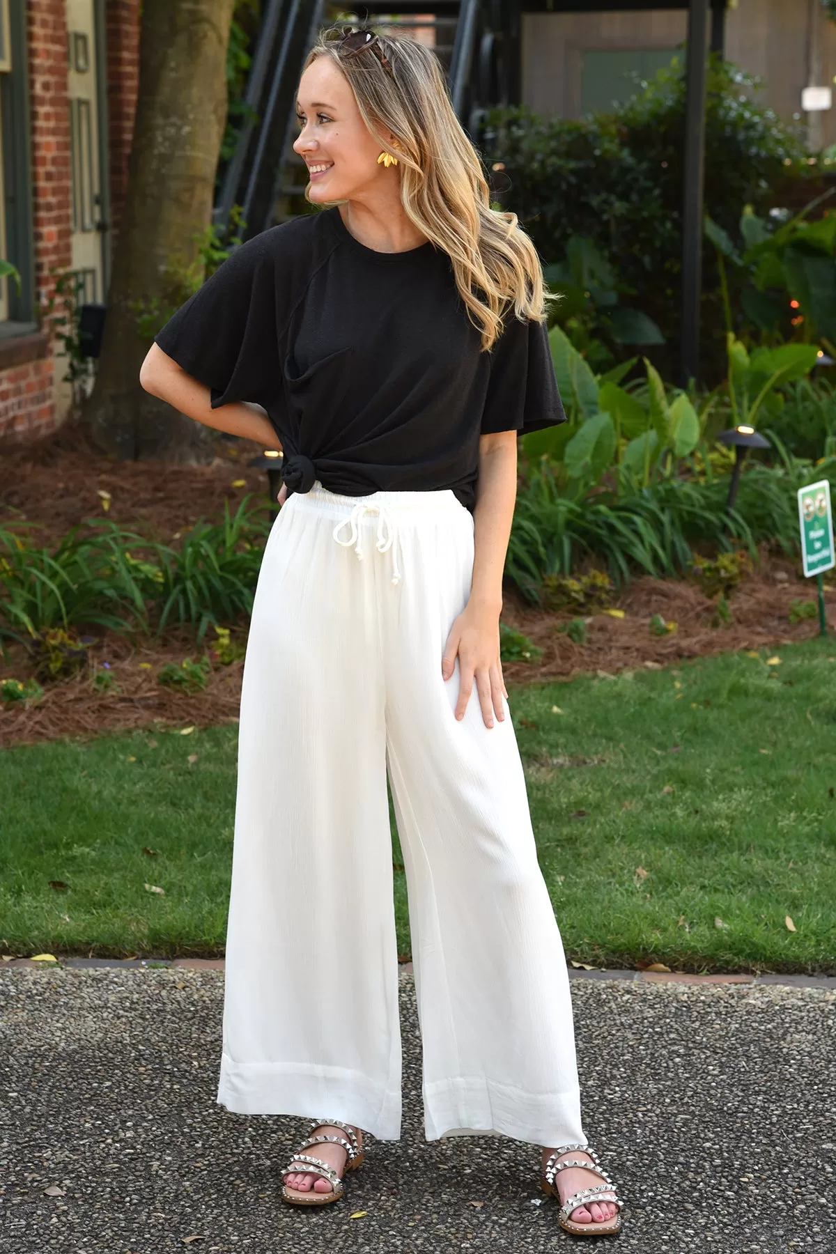 Z SUPPLY WHITESANDS WIDE LEG PANTS